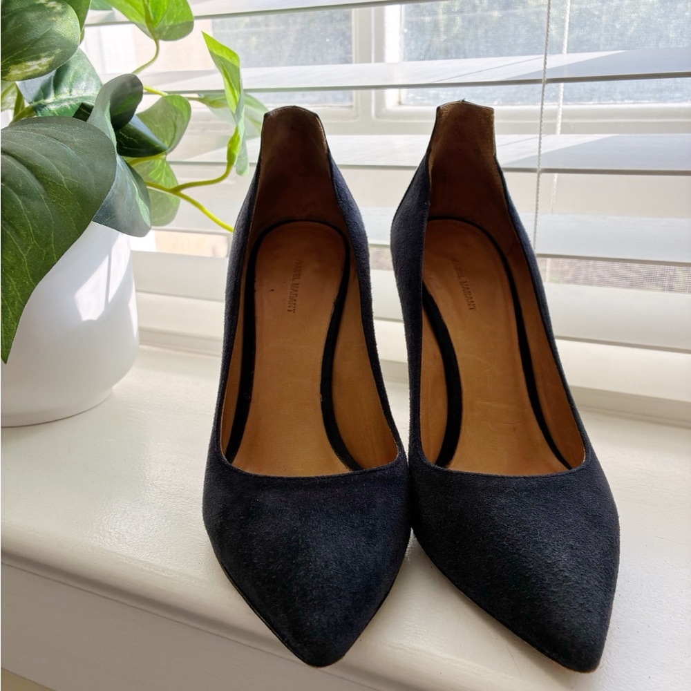 Isabel Marant Blue Suede Heels